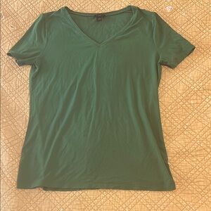 Ann Taylor Women's Green V-Neck Top